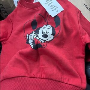 H&M Kids Red Minnie Mouse Sweatshirt